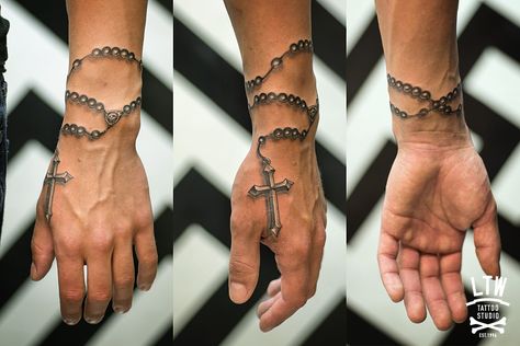 Mexican Tattoos Men, Rosary Hand Tattoo Men, Rosery Tattoos Men, Cross Chain Tattoo, Men Rosary Tattoo, Rosary Hand Tattoo, Rosary Tattoo For Men, Rosary Tattoo For Men Wrist, Mens Rosary Tattoo