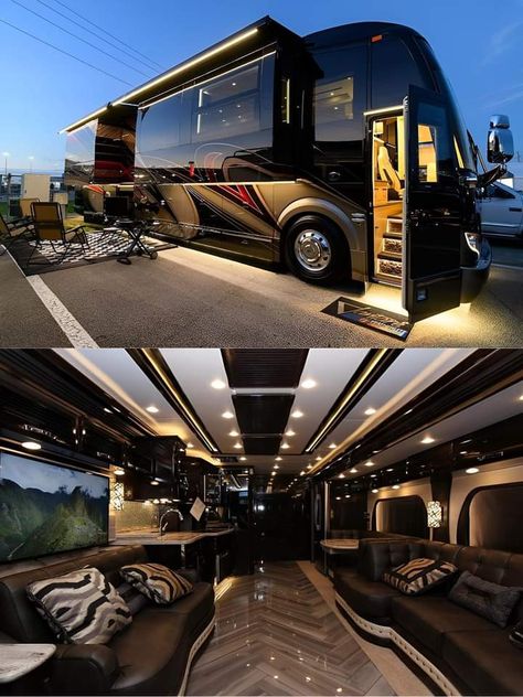 Luxury Vans Vehicles, Vans Vehicles, Luxury Van, Van Home, Van Interior, Totally Spies, Interior Ideas, Dream Homes, Motorhome