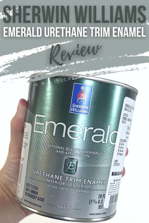 Sherwin Williams Emerald Urethane, Sherwin Williams Emerald Collection, Sherwin Williams Furniture Paint, Painting Trim Tips, Sherman Williams Paint, Best Sherwin Williams Paint, Painting Wood Cabinets, Best Paint For Wood, Sherman Williams