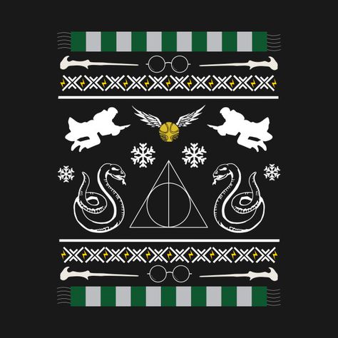 Slytherin Christmas, Slytherin Harry Potter, Harry Potter Merchandise, Pixel Art Grid, Crochet Animals Free Patterns, Cool Notebooks, Craft Business, T Shirts With Sayings, Christmas Background