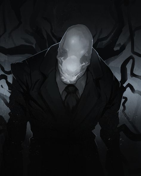 Don't look directly at him by Andrei Straliciuc on ArtStation Drawing Group, All Creepypasta Characters, Value Study, Creepypasta Slenderman, Creepypasta Oc, Cry Of Fear, Scary Movie Characters, Scary Games, Slender Man