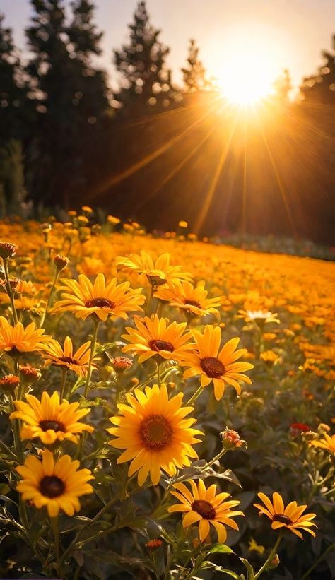 Nature Explorer, Sunflower Pictures, Beautiful Flowers Photos, Photography Flowers, Sunflower Wallpaper, Wallpaper Nature Flowers, Pretty Landscapes, Sunflower Fields, Pretty Plants