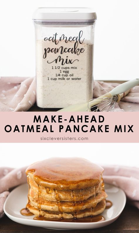 Pancake Mix Storage, Simple Pancake Mix Recipes, Homemade Pancake Mix Recipe Healthy, Homemade Pancake Mix Recipe Just Add Water, Homemade Protein Pancake Mix Recipe, Make Ahead Pancake Mix Recipe, Premade Pancake Mix Recipes, Healthy Pancake Mix Recipe, Diy Pancake Mix Easy Just Add Water