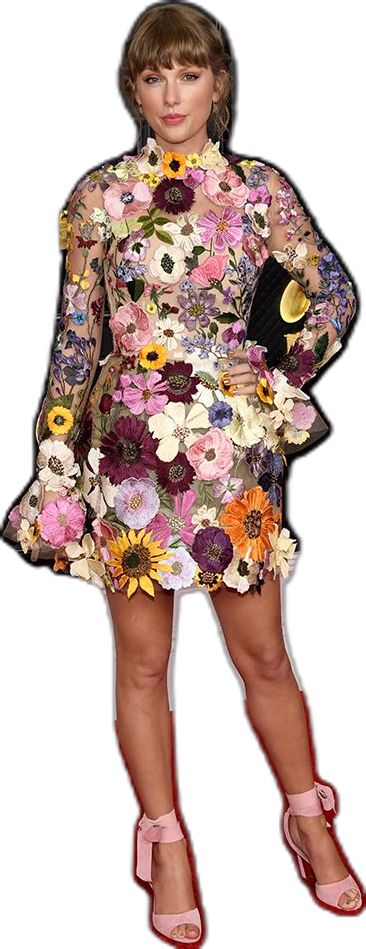 Taylor Swift Blooms in a Flower Dress & Heels at Grammy Awards 2021 – Footwear News Taylor Swift Flower Dress, Taylor Swift At The Grammys, Taylor Swift Grammy, Grammy Dresses, Dolce And Gabbana Suits, Etro Dress, Taylor Swift Dress, Louis Vuitton Dress, Valentino Gowns