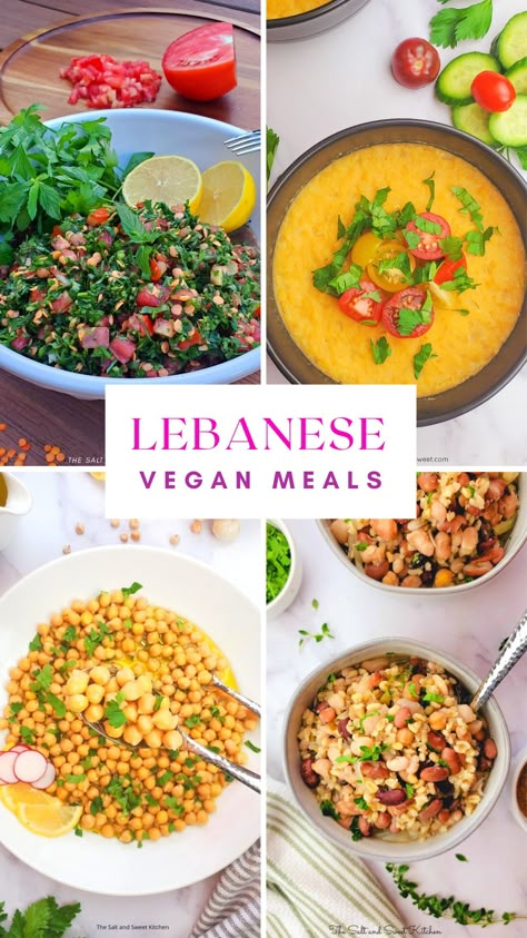 List of Lebanese vegan recipes Vegan Lebanese Food, Lebanese Vegan Recipes, Lebanese Vegetarian Recipes, Vegan Supper Ideas, Healthy Dinner Ideas, Cook More, Lebanese Cuisine, Eat Less, Vegan Meal Plans