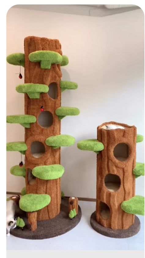 Luxury Cat Tree, Katt Diy, Katt Grejer, Large Cat Tree, Frame Bed, Cat Climbing Frame, Cat Playground, Luxury Cat, Wood Cat