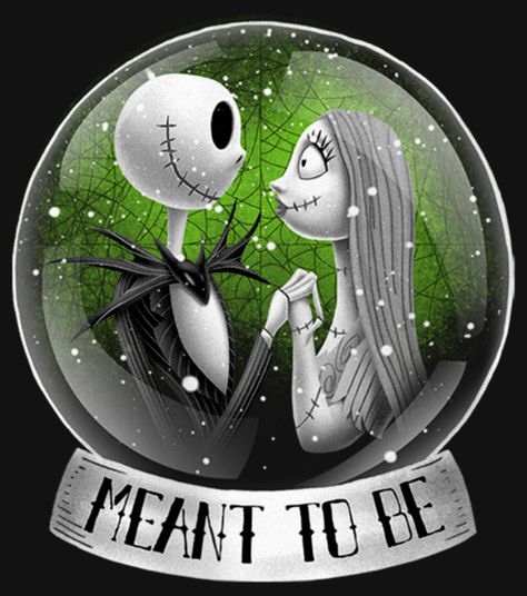 Make your way to Halloweentown and join the merry fun in this officially licensed Disney The Nightmare Before Christmas Jack and Sally Meant To Be Tee! This festive Girls' design features Jack and Sally inside a snowglobe with the words "Meant To Be." You will not want to miss out on this tee that is perfect for the Christmas season! Cheery new Girls' Christmas Graphic Tee from Disney's The Nightmare Before Christmas! Featuring your favorite characters Jack and Sally! This festive design features Jack and Sally inside a snowglobe holding hands and admiring each other! Jolly Girls' Short Sleeve Crewneck Tee, perfect for Christmas cheer! Officially Licensed and Designed by a Artist in the U.S.A. Nightmare Before Christmas Pictures, Sally Skellington, The Nightmare Before Christmas Jack, Nightmare Before Christmas Jack, Christmas Graphic, Oogie Boogie, Jack And Sally, Festive Design, The Nightmare Before Christmas