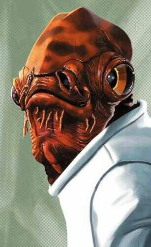 ADMIRAL ACKBAR Mon Calamari, Imperial Star Destroyers, Admiral Ackbar, Star Wars Canon, Star Wars Concept Art, Star Wars Tattoo, The Clone Wars, Star Destroyer, Galactic Empire