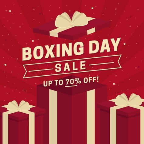 Product Sales Design, Gifts Banner, Boxing Day Sales, Boxing Day Sale, Promotion Ideas, Flat Design Icons, Creative Flyer Design, Email Design Inspiration, Christmas Flyer