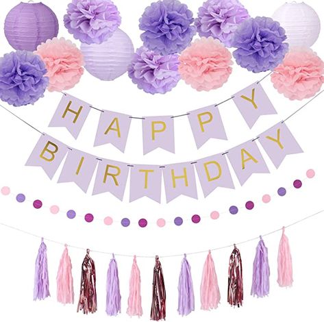 Purple Birthday Party Decorations, Purple Birthday Decorations, Pink Birthday Party Decorations, Pink Birthday Decorations, Butterfly Birthday Party Decorations, Purple Happy Birthday, Purple Party Decorations, Butterfly Party Decorations, Pink Party Supplies