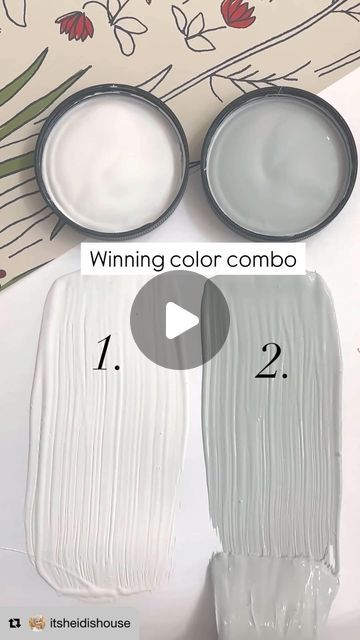 Interiors with Becky on Instagram: "This amazing color combo is…  1. “Swiss Coffee”  2. “Beach Glass”   👉🏻Both from Benjamin Moore  ☕️ Swiss Coffee is one of my favorite white paint colors. Just creamy enough to add warmth but not too yellow. It will give you that light and bright look without being stark. It’s lovely in most spaces that have some natural light.   🌊Beach Glass is a lovely, barely there blue gray color that is so pretty paired with the warmth of Swiss Coffee on the trim.  This color is muted enough to bring calm, soothing vibes into any space.   🙋‍♀️FOLLOW for more paint & color tips   #colortips #colorcombination #colorcombo #colorcombinations #benjaminmoorepaint #neutralpaint #diypaint #diypainting #diyhomeprojects #diyhomedecorating #diyhomeprojects #interiorswithbec Swiss Coffee Benjamin Moore Color Scheme, Alabaster Vs Swiss Coffee, Swiss Coffee Color Palette, Swiss Coffee Walls With White Trim, Swiss Coffee Behr, Favorite White Paint Colors, Benjamin Moore Beach Glass, Swiss Coffee Benjamin Moore, Swiss Coffee Paint