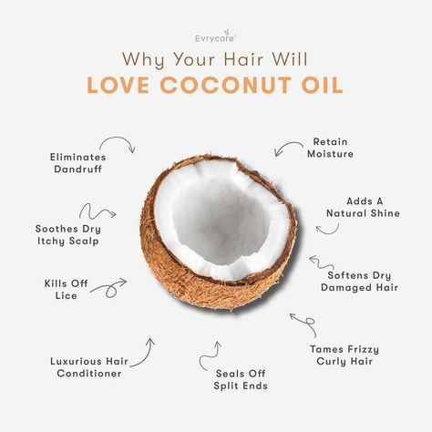 Coconut Reference, Hair Oil Creative Ads, Coconut Lifestyle, Hair Oil Advertisement, Dry Scalp Remedy, Hair Lice, Reduce Dandruff, Diy Conditioner, Conditioner Curly Hair