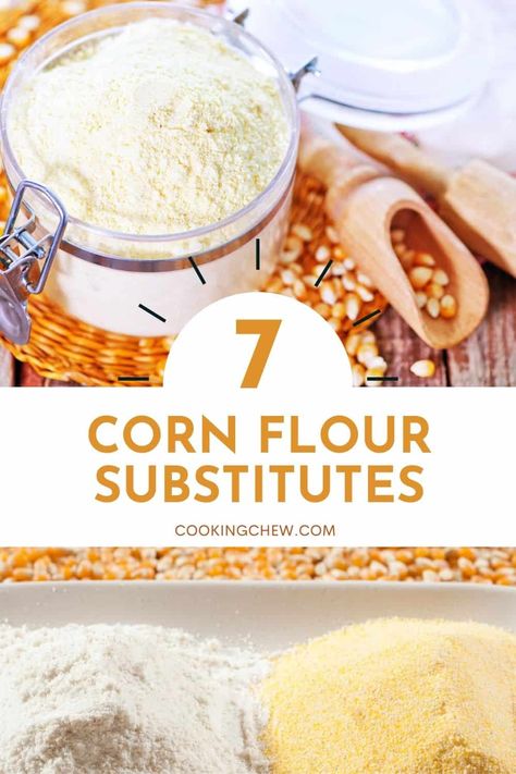 Doesn't every kitchen need a little help with ingredient substitutions? Find a list of 7 Corn Flour Substitutes here! Corn Flour Substitute, Battered Salmon, Corn Flour Bread, Cake Flour Substitute, Seasoned Corn, 10 Healthy Foods, Healthy Food Swaps, Flour Substitute, Flour Alternatives