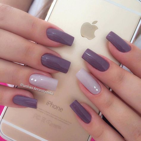 Purple and Lavender Accent @unhas.fersnitynski Toe Nail Art, روتين العناية بالبشرة, Nail Polishes, Purple Nails, Gorgeous Nails, Cute Acrylic Nails, Perfect Nails, Love Nails, Trendy Nails