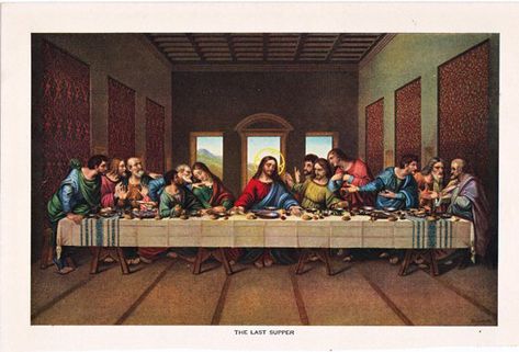 Excited to share this item from my #etsy shop: The Last Supper print, a printable digital download for crafting and home decor, collage sheet no. 842. Lords Supper, Christian Crafts, The Last Supper, Illustration Vintage, Last Supper, Buy Art Online, Digital Collage Sheets, Arts And Crafts Projects, Collage Sheet