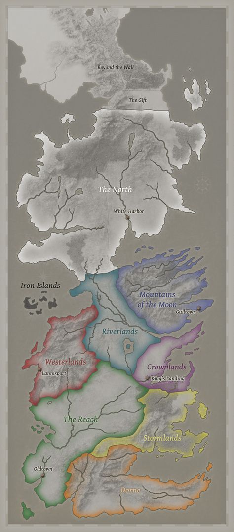 Houses Of Westeros, Nice Map, Game Of Thrones Map, Drogon Game Of Thrones, Westeros Map, Got Map, Seven Kingdoms, Fantasy World Map, Amazing Maps