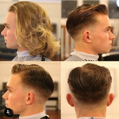 Men's Fades, Old School Haircuts, Beard Haircut, Head Crown, Mens Haircut, Mens Fade, Shaved Head, Side Part, Buzz Cut