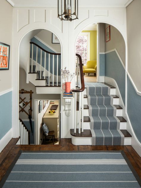 What should I do on my landing? Carpets For Stairs And Landing, Staircase Landing, Runner Inspiration, Treads And Risers, Textured Carpet, Back Gardens, Carpet Stairs, Stair Runner, Hallway Runner