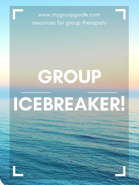 Virtual Group Therapy Activities, Therapy Group Activities, Group Therapy Activities, Group Counseling, Icebreaker Activities, Focus Group, Group Ideas, Icebreakers, Reading Area