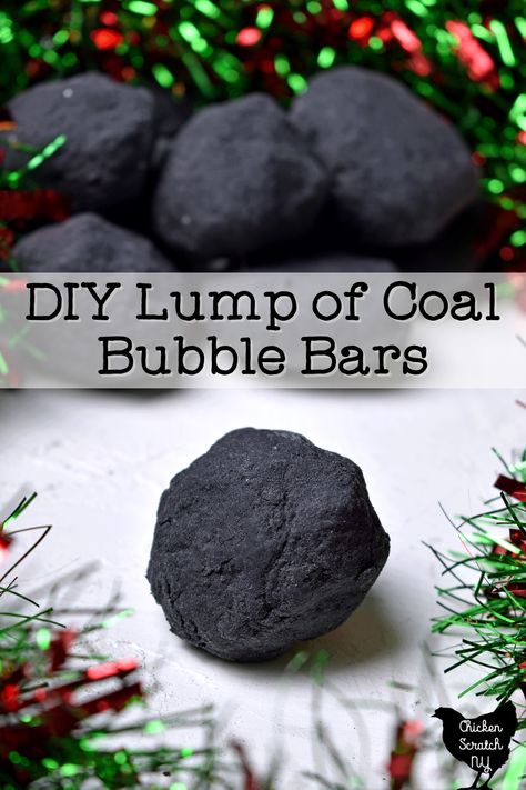 Diy Coal For Christmas, Coal For Christmas, Lump Of Coal, Christmas Coal, Bubble Bars, Chicken Scratch, Winter Crafts, Winter Activities, Put Together