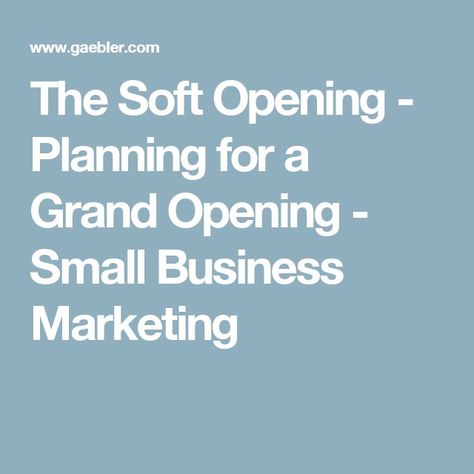 Grand Opening Ideas, Business Management Degree, Coffee Shop Business, Soft Opening, Marketing Gift, Spa Business, Local Marketing, Opening A Business, Family Planning