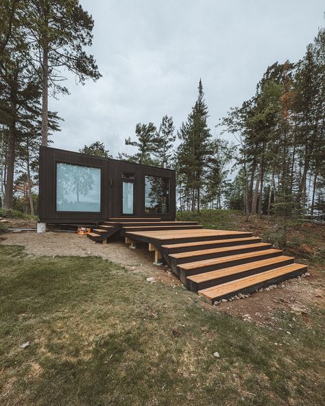 Our client Jon wanted to add a green roof and custom deck to his sauna from day one. 🌱🌾 He wanted a beautiful sauna that was so built into the landscape that the roof was even growing. The full living roof assembly harkens back to grass roofs in small Norwegian fishing villages in the Fjords. In its modern application we find numerous benefits to a grass roof including: ➡️ Increased longevity of the roof assembly because it is protecting the roof from UV exposure ☀️ ➡️ Increased insulati... Modern Windows Exterior, Nordic Sauna, Grass Roof, Window Company, Living Roofs, Custom Decks, Exterior Cladding, Modern Windows, Fishing Villages