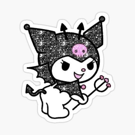 Kuromi Stickers Aesthetic, Kuromi Aesthetic Stickers, Hello Kitty Aesthetic Stickers, Kuromi Stickers Png, Kuromi Stickers Printable, Stickers Kuromi, Kuromi Sticker, Stickers Hello Kitty, Creepy Tattoos