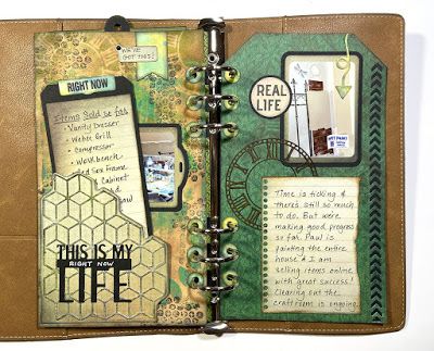 Ring Journal, Annette Green, Messy Crafts, Calendar Stamps, Planner Essential, Creative Planner, Craft Planner, Elizabeth Craft Designs, Planner Spread