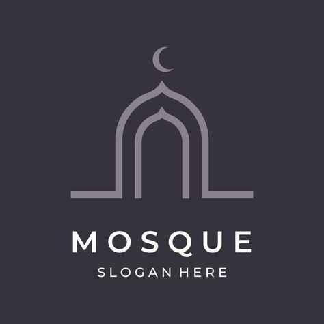 Unique,modern and creative luxury mosque Logo Template with monogram.Logo for islamic,ramadan,company. Luxury Mosque, Mosque Logo, Islamic Logo, Islamic Ramadan, Islamic History, Modern Architecture Building, Excel Templates, Personal Logo, Monogram Logo