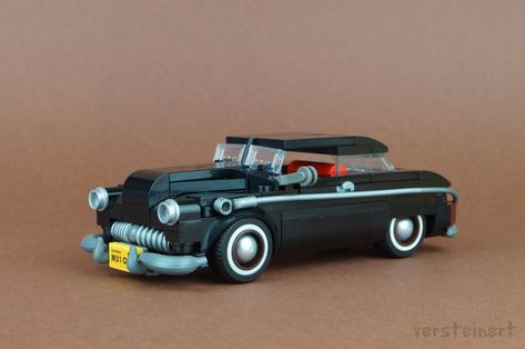 Lego Classic Car, Lego Fallout, Adult Lego, 1949 Mercury, Lego Auto, 50s Cars, Lego Vehicles, Lego Board, Lego Sculptures