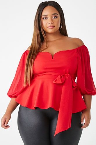 Forever 21 Plus Size Chiffon Self 32.00 USD Fashion Dress Up Games, Plus Zise, Full Figure Fashion, Top Forever 21, Curvy Plus Size, Plus Size Models, Plus Size Fashion For Women, Curvy Girl Outfits, Curvy Girl Fashion