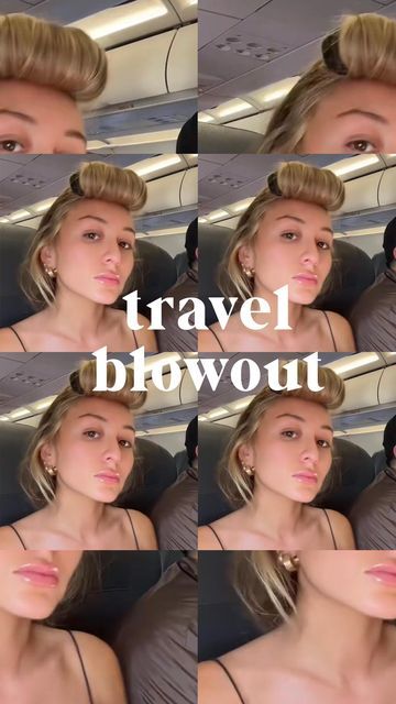 YESENIA HIPOLITO on Instagram: "Uhm major travel hack?? Airplane blowout on an overnight flight 💁🏼‍♀️ #overnightcurls #overnightblowout #blowouttutorial #heatlesscurls #heatlessblowout #heatlesshair #hairtok #leggingcurls #heatlesscurlstutorial #overnighthairstyles #blowout #hairblowouthacks #hairblowouttutorial #trianglemethodhair How to blowout hair Overnight heatless curls Overnight heatless blow out Triangle method overnight blowout" Heatless Curls Airplane, Airplane Blowout, Heartless Blowout, Heatless Blowout Overnight, Big Curls Short Hair, Overnight Blowout Hair, Airplane Hair, Triangle Method, Diy Blowout