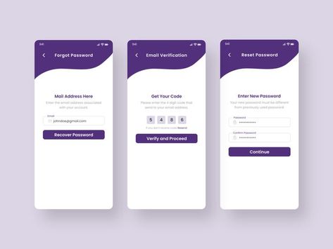 Reset Password Ui Design, Forgot Password Ui Mobile App, Forget Password Ui Design, Forgot Password Ui, App Ui Ux Design, Web Application Design, Login Design, Ux App Design, Reset Password