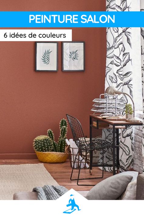 Peinture salon : 6 idées de couleurs pour vos murs #salon #salonmoderne #saloncocooning #salonscandinave #peinturesalon #peinture #peinturesalonmoderne #couleursalon #peinture #gris #brun #bleu #vert #rose #blancnordique #inspirations #decoration #tendances #maison #appartement Home Decor Decals, Home Decor, Home Décor