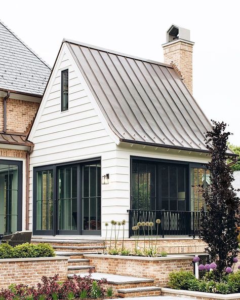 Moment Design (@momentdesign_architecture) posted on Instagram • Sep 6, 2021 at 1:25pm UTC White Siding, Ranch Remodel, Solar Roof, Outdoor Inspirations, Residential Design, Residential Architecture, Traditional House, White Oak, Half Moon