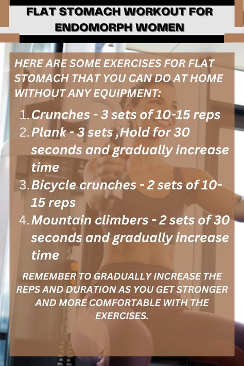 Remember to gradually increase the reps and duration as you get stronger and more comfortable with the exercises. Endomorph Workout Plan Women, Workout For Endomorph Women, Endomorph Workout Plan, Endomorph Meal Plan, Endomorph Workout, Make Your Future Self Proud, Endomorph Women, Mesomorph Diet, Meal Plan Women