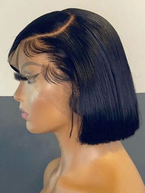 Latest Hair Braids, Eva Hair, Short Lace Front Wigs, Straight Bob Wig, Natural Wedding Hairstyles, Bob Cut Wigs, Bob Cuts, American Hairstyles, Short Human Hair Wigs