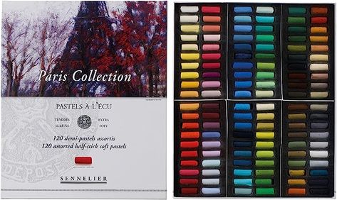 Amazon.com: Sennelier Soft Pastels Half Stick Set 120/Pkg-Paris, Paris Royal Talens, Fluid Acrylic Painting, Drawing Supplies, Fluid Acrylics, Watercolor Brushes, Watercolor Pencils, Joanns Fabric And Crafts, Paint Markers, Art Block