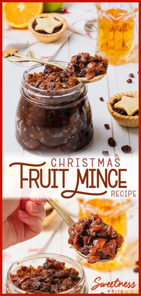 This easy fruit mince recipe is quick to make and can be used straight away as a last minute fruit mince, or kept so the flavours can deepen more over time. Using your favourite dried fruit, and with a touch of spice and citrus zest, it's perfect for all of your Christmas baking recipes. Gluten Free Fruit Cake, Fruit Mince Pies, Mince Pie Recipe, Christmas Pudding Recipes, Gluten Free Cake Recipe, Touch Of Spice, Minced Meat Recipe, Christmas Baking Recipes, Mince Recipes