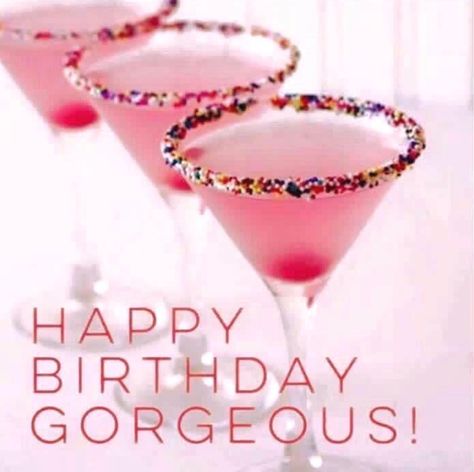 Happy Birthday Gorgeous Lady, Happy Birthday Pretty Lady, Happy Birthday Beautiful Lady, Happy Birthday Friend Funny, Happy Birthday Drinks, Birthday Wishes For Women, Happy Birthday My Friend, Birthday Gorgeous, Happy Birthday Woman