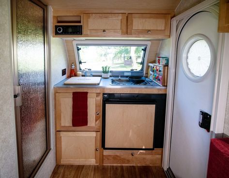 Tab 320 Boondock, Nucamp Tab 320 S Decorating, Teardrop Trailer Organization, Teardrop Camper Storage Ideas, Nucamp Tab 320 S, Tab Organization, Camper Trailer Organization, Tab Trailer, Tiny Campers