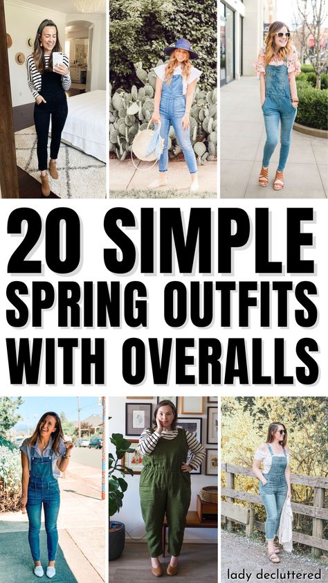 15 Stylish Spring Outfits with Overalls https://whispers-in-the-wind.com/category/outfits/?15-stylish-spring-outfits-with-overalls Styling Long Overalls, Women's Overalls Outfits, How To Wear Overalls Spring, How To Style Women’s Overalls, Overall Outfit Spring, Cute Ways To Wear Overalls, Spring Overalls Outfit, Overalls Spring Outfit, Outfits With Overalls