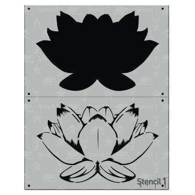 Lotus 2 Layer Stencil Diy Stencils, Kids Homework, Silhouette Stencil, Chalk Drawings, Stencil Diy, Stencil Art, Detail Art, Stencils Wall, Stencil Designs