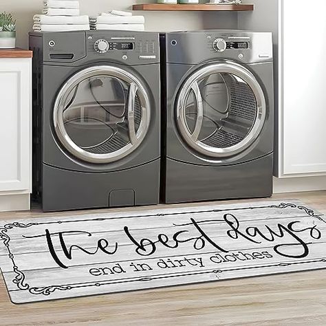 Mudroom Floor, Bathroom Decor Farmhouse, Laundry Room Rug, Mudroom Flooring, Rugs Washable, Laundry Rug, Laundry Room Flooring, Kitchen Rugs Washable, Room Mat