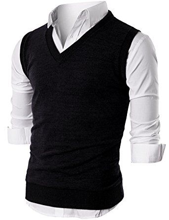 Mens Fashion Sweaters, Sweater Vest Mens, Vest Sweater, Slim Fit Sweater, Stylish Mens Fashion, Vests Mens, Cool Outfits For Men, Men Fashion Casual Outfits, Mens Winter Fashion