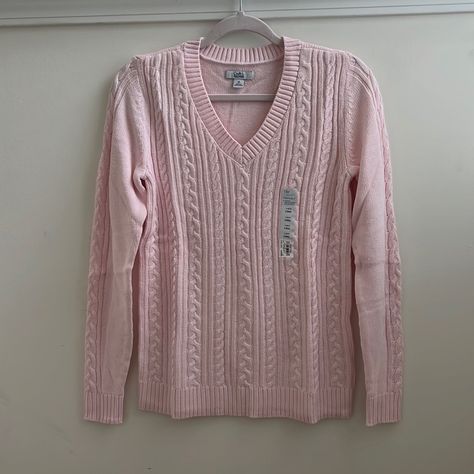 Nwt. Cotton/ Nylon/ Rayon Blend. Alice Character, Coquette Sweater, Poshmark Clothes, Tropical Outfit, Pretty Sweaters, Light Pink Sweaters, 90s Fashion Outfits, 2000s Fashion Outfits, Cute Sweater