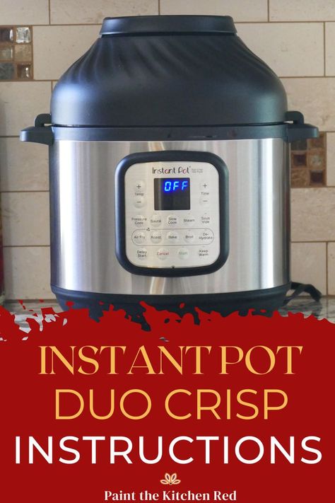 Instant Pot duo crisp instructions and image of duo crisp Instant Pot Duo Crisp, Multi Cooker Recipes, Air Fryer Cooking Times, Best Instant Pot Recipe, Deep Fryer, Air Fryer Dinner Recipes, Instant Recipes, Crisp Air, Easy Instant Pot Recipes