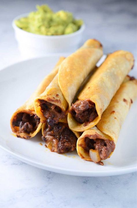 Oven Baked Taquitos, Chorizo Black Bean, Apple Taquitos, Black Bean Taquitos, Oven Baked Corn, Bean Taquitos, Baked Corn Tortillas, Football Apps, Baked Taquitos