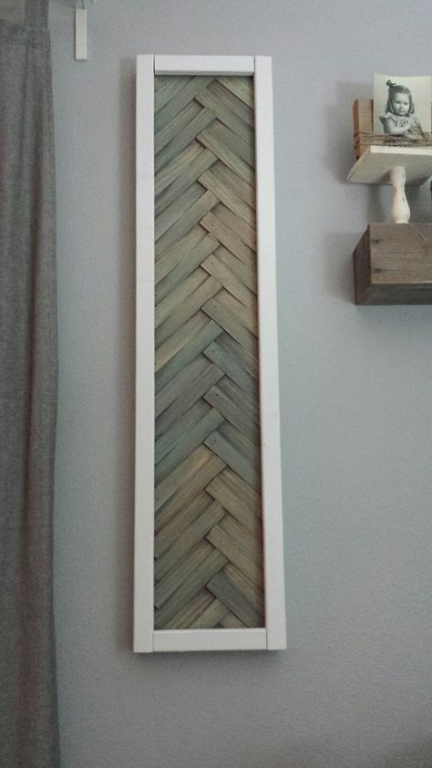 Wood Shims Wall Art, Shim Art, Scrap Wood Wall Decor, Shim Wall Art, Scrap Wood Wall, Wood Scrap Art, Scrap Wood Art Ideas, Wooden Shim Crafts, Shims Projects Ideas