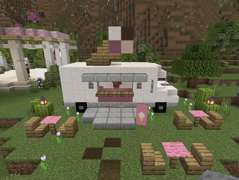 Ice Cream Truck Minecraft, Ice Cream Truck, Minecraft, Furniture Sets, Outdoor Furniture Sets, Ice Cream, Outdoor Furniture, Trucks, Outdoor Decor